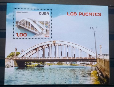 Cuba 2005 poduri arhitectura bloc nestampilat mnh foto