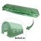 Folie protectie pentru solar de gradina, 6x3x2m, 8 ferestre, PE 140g/mp filtru UV