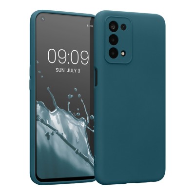 Husa Kwmobile pentru OPPO A74 5G/A54 5G, Silicon, Verde, 57571.57 foto