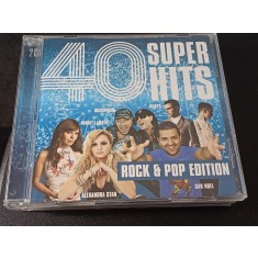 CD 2XCD Various &ndash; 40 SUPER HITS ROCK -ROCK &amp; POP EDITION (EX)