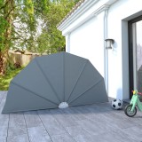 Cumpara ieftin Copertină laterală pliabilă de terasă, gri, 160 cm