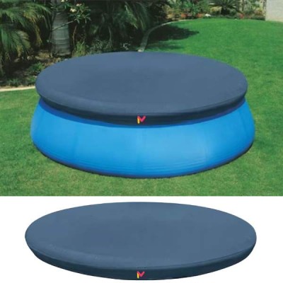 Prelata Universala, pentru Acoperire Piscine Rotunde cu Diametru 305 cm, Material PVC, Impermeabila, Blue foto