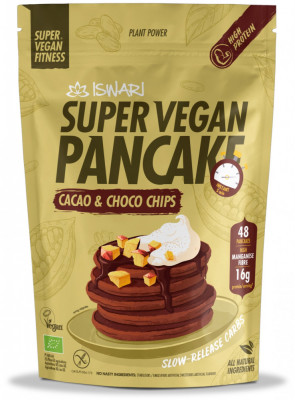 Mix clatite Super Vegan BIO cacao si chipsuri de ciocolata Iswari foto