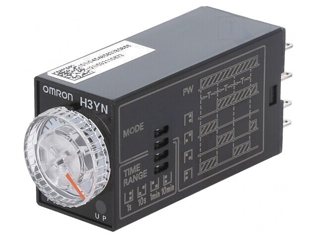 Timer DPDT 0,1s-10min 24VAC H3YN-2-B