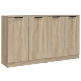 Cumpara ieftin Servante, 2 piese, stejar sonoma, 60x30x70 cm, lemn prelucrat