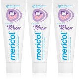 Meridol Fast Action pastă de dinți pentru protecția gingiilor pentru dinti sensibili 3x75 ml
