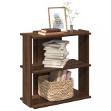VidaXL Bibliotecă cu 3 niveluri, stejar maro 60x30x60 cm lemn compozit