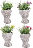 Cumpara ieftin Set 4 plante artificiale in ghiveci 14 x 14 x 30 cm