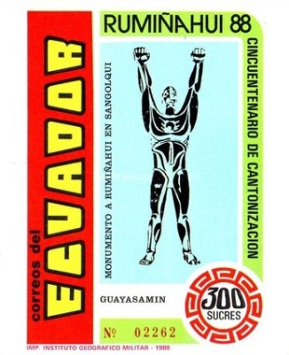 Ecuador 1989 - Ruminahui State colita neuzata foto
