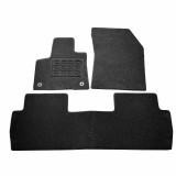 Covorase mocheta Peugeot 5008 2 2016-&amp;gt; prezent, Negre, set de 3 bucati
