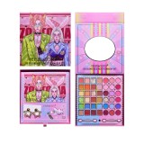 Paleta de machiaj, kevin &amp; coco, best partner, fard de pleoape, breloc si cercei, 50 culori, 22 x 21 x 5cm