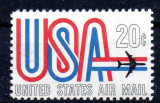 SUA 1968, Posta aeriana, serie neuzata, MNH, Nestampilat