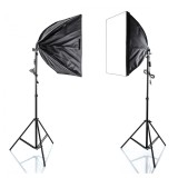 Cumpara ieftin Lampa dubla Softbox, Comitso, 50 cm x 70 cm, 2 x 85W, 2 x Trepied 230 cm