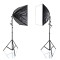 Lampa dubla Softbox, Comitso, 50 cm x 70 cm, 2 x 85W, 2 x Trepied 230 cm