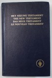 THE NEW TESTAMENT , TEXT IN OLANDEZA , ENGLEZA , GERMANA , FRANCEZA , ANII &#039;2000 , PREZINTA URME DE INDOIRE