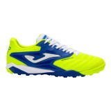 Ghete Fotbal Joma Cancha 2511 Verde Albastru, Gazon Sintetic, Piele Sintetica, Talpa Cauciuc, Crampoane