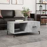 VidaXL Măsuță de cafea, gri beton, 90x50x40 cm, lemn prelucrat