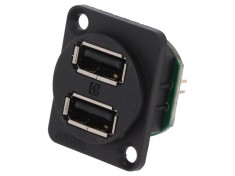 Adaptor USB A Dublu USB 2.0 2.54mm foto