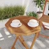 VidaXL Blat de masă, 50x50x2,5 cm, octogonal, lemn masiv de tec