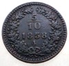 F.255 AUSTRIA 5/10 KREUZER 1858 A, Europa, Cupru (arama)