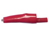 Bornă crocodil 10A roşie 7.9mm
