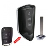 Carcasa Cheie Modificata Topautochei pentru Golf 7 MQB, 3 Butoane, Lamela HU162T Netaiata
