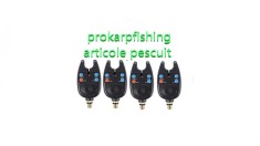 Set 4 avertizori/senzori pescuit cu baterii incluse