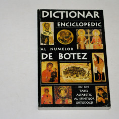 Dictionar enciclopedic al numelor de botez