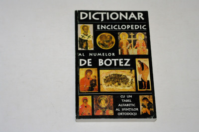 Dictionar enciclopedic al numelor de botez foto