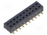Conector şiruri pini mamă 20 PIN 1,27mm aurit SMT SAMTEC