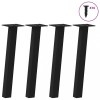 VidaXL Picioare pentru măsuță de cafea, 4 buc., negru, 30 cm, oțel