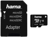 Card de memorie Hama 124140, microSDXC, 64GB, Clasa 10, + Adaptor SD