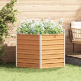 vidaXL Pat de grădină ridicat Maro deschis 129 x 129 x 77 cm 42017322