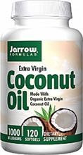 Coconut Oil Extra Virgin 1000mg Jarrow Formulas Secom 120cps Cod: 23715 foto