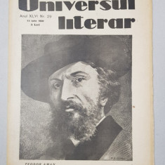 REVISTA 'UNIVERSUL LITERAR', ANUL XLVI, NR. 29, 13 IULIE 1930