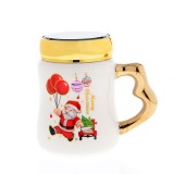 Cana ceramica cu Mos Craciun si baloane 450 ml