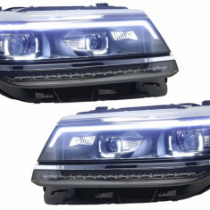 Faruri LED compatibil cu VW Tiguan II Mk2 (2016-2019) R-Line Matrix Design Semnal Dinamic HLVWTII