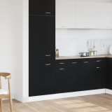 Gossi dulap cu sertar din stejar negru - 30x46x81.5 cm