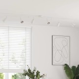 vidaXL Spot de tavan Alb 176,5 x 12,5 x 13,5 cm Metal 4108216