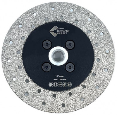 Disc DiamantatExpert lipit in vid pt. taiere si slefuire 125xM14 (mm) Super Premium - DXDY.DVB.125.M14 foto