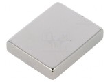 Magnet Fix Neodim 6,5mm 85N 26,3mm x 33mm