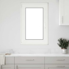 vidaXL Fereastra de subsol &bdquo;RISOR&rdquo; 60x90 cm Rabatabil DIN St&acirc;nga Alb