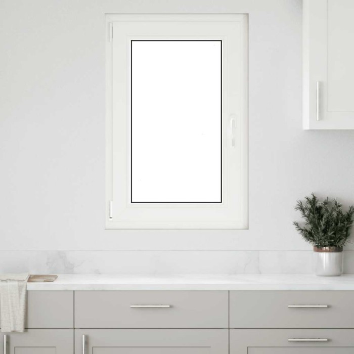 vidaXL Fereastră de subsol &bdquo;RISOR&rdquo; 60x100 cm oscilo-batantă DIN st&acirc;nga, albă