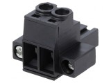 Regletă de Conexiuni Deconectabilă 5mm 2 Piste Drept Mufă