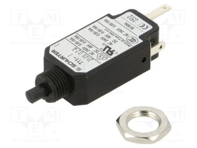 &amp;Icirc;ntrerupător de supracurent SCHURTER T11-214 240V AC 48V DC 0,2A SPST MCB foto
