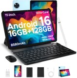 Cumpara ieftin Tableta Doogee U11, VIP, Albastru, 11 HD IPS 90Hz, 16GB RAM (4GB + 12GB extensibili), 128GB ROM, 13MP + 5MP, Android 16, Unisoc T606, 8580mAh, 10W, De