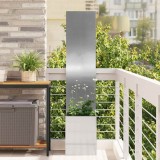 VidaXL Ecran de intimitate pentru grădină Argintiu 32 x 140 cm 876376