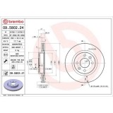 Set disc frana Dacia Logan (Ls) 08.04-, Logan 2 10.12-, Logan Mcv (Ks) 02.07-, Sandero 2 10.12-, Sandero 06.08-; Nissan Kubistar Box (X76) 08.03-; Re, BREMBO
