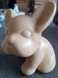 Un caine catel din ceramica, 16 cm inaltime