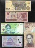 Set 5 bancnote de prin lume adunate (cele din imagini) #198